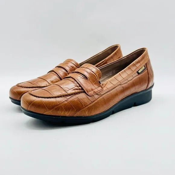 Mephisto Shoes Womens 9 Brown Leather Diva Casual Slip On Casual Comfort Flats
