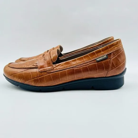 Mephisto Shoes Womens 9 Brown Leather Diva Casual Slip On Casual Comfort Flats