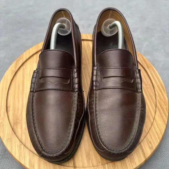 Mephisto Spinnaker Penny Loafers Air-Relax Mens US Size 9.5 Brown Leather Shoes