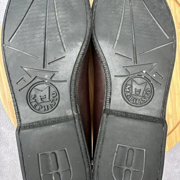 Mephisto Spinnaker Penny Loafers Air-Relax Mens US Size 9.5 Brown Leather Shoes