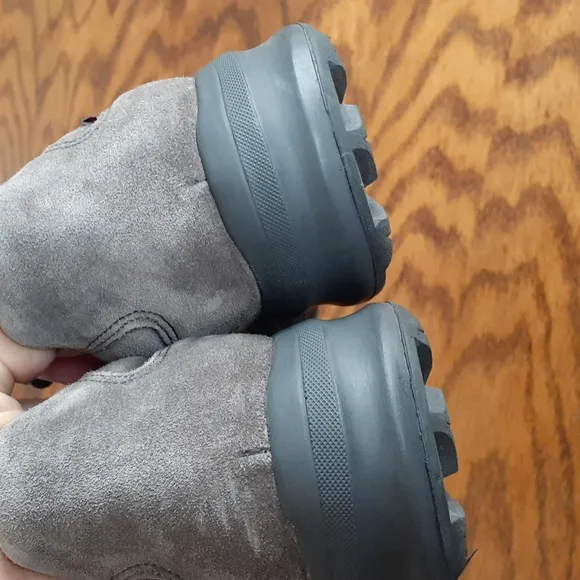 Mephisto Suede Gray Leather Waterproof Comfort Athleisure Valley Sneakers