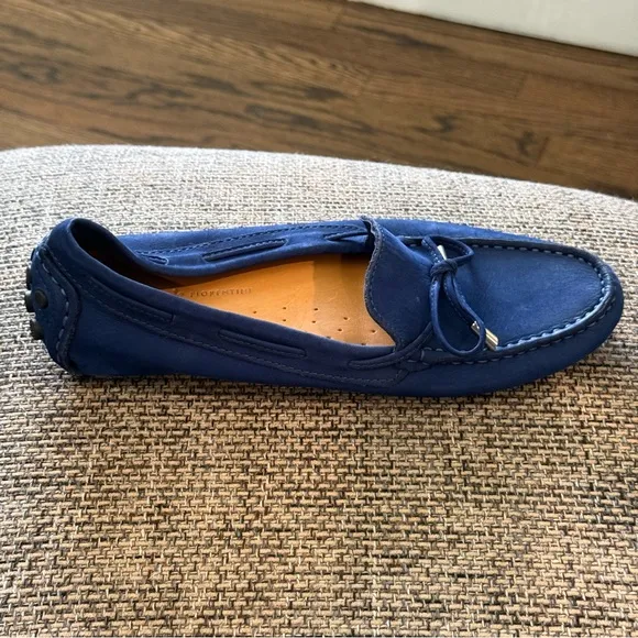 Mercanti Fiorentini String Tie Nubuck Loafers Size 8.5B