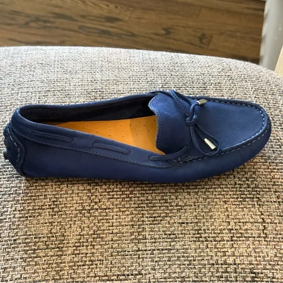 Mercanti Fiorentini String Tie Nubuck Loafers Size 8.5B