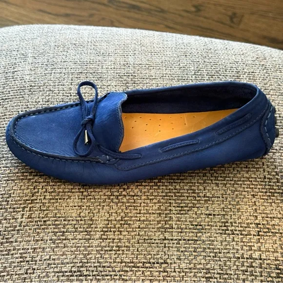 Mercanti Fiorentini String Tie Nubuck Loafers Size 8.5B