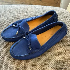 Mercanti Fiorentini String Tie Nubuck Loafers Size 8.5B