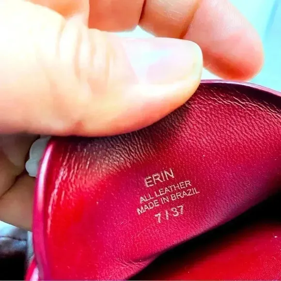 Mercedes Castillo Erin Burgundy Leather Loafers