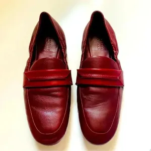 Mercedes Castillo Erin Burgundy Leather Loafers