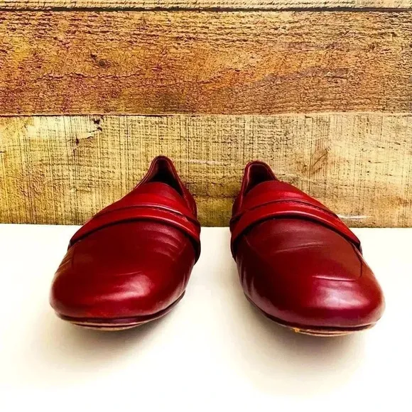 Mercedes Castillo Erin Burgundy Leather Loafers