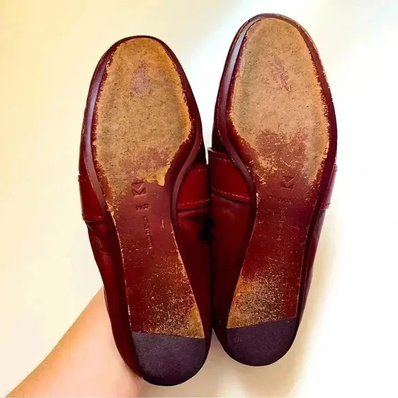 Mercedes Castillo Erin Burgundy Leather Loafers