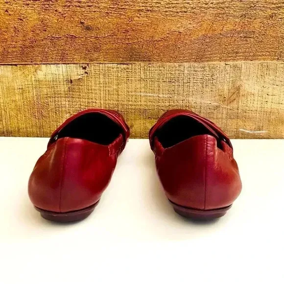 Mercedes Castillo Erin Burgundy Leather Loafers