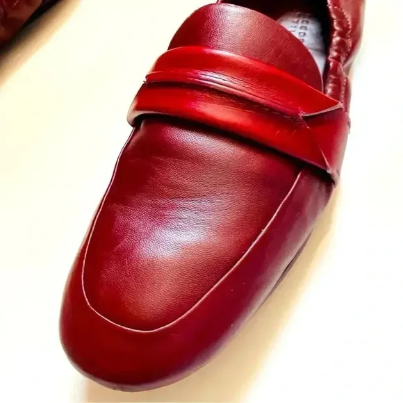 Mercedes Castillo Erin Burgundy Leather Loafers