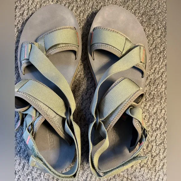 Merrell Alpine Adjustable Strap Outdoor Sandals In Olive Mens Size 12