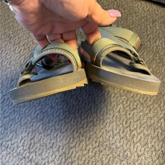 Merrell Alpine Adjustable Strap Outdoor Sandals In Olive Mens Size 12