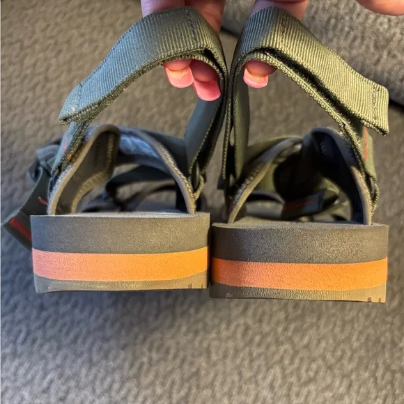 Merrell Alpine Adjustable Strap Outdoor Sandals In Olive Mens Size 12