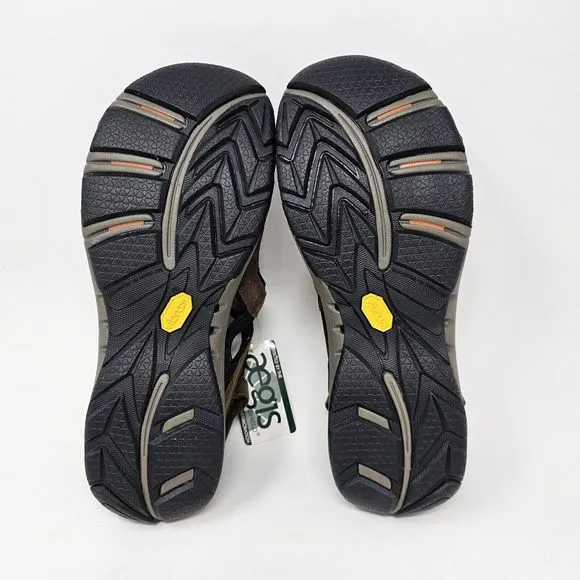 Merrell Dark Earth Brown Sandals Mens Size 11 Vibram Soles Removable Back Strap
