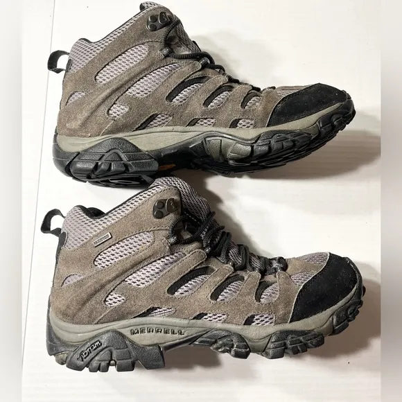 Merrell Moab 2 Beluga Boots Men’s 10 Brown Vibram Hiking Outdoor Gorpcore Cabin