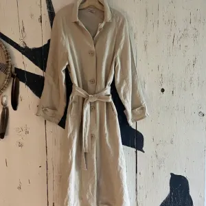 MES DEMOISELLES PARIS Linen Trench Coat SZ: FR 2/US M 6