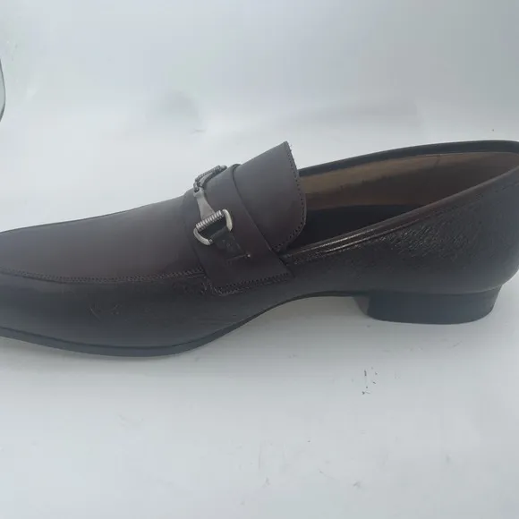 Mezlan Pegg Brown Apron Toe Horsebit Loafer Cognac 12 M Spain