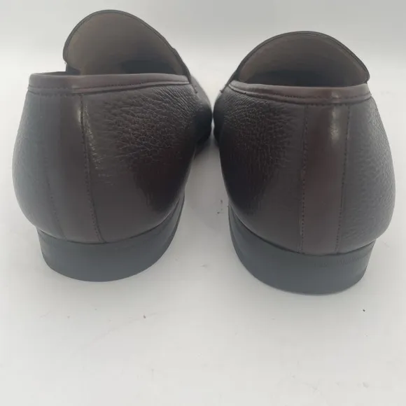 Mezlan Pegg Brown Apron Toe Horsebit Loafer Cognac 12 M Spain