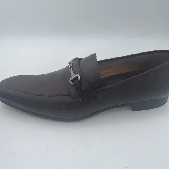 Mezlan Pegg Brown Apron Toe Horsebit Loafer Cognac 12 M Spain