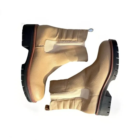 MIA Clara Pull On Tan Mid-Calf Platform Boots – Women’s Size 7