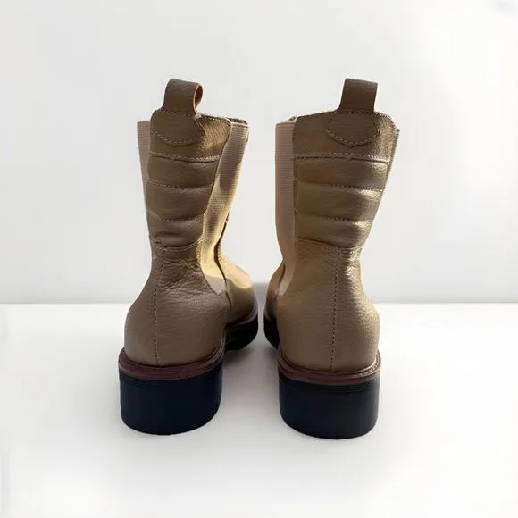 MIA Clara Pull On Tan Mid-Calf Platform Boots – Women’s Size 7