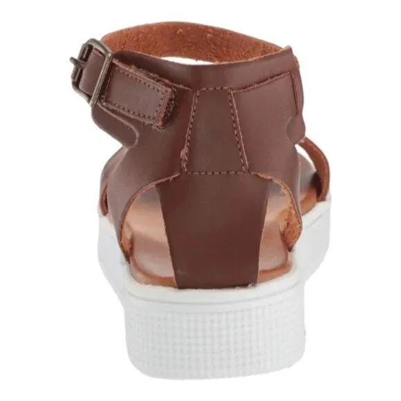 MIA KIDS Little Ellen Girl's Cognac Ankle Strap Platform  Sandals Size 5 NEW