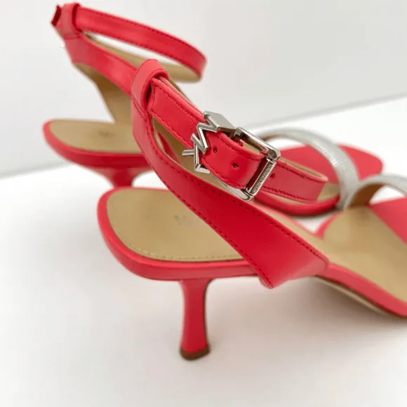 Michael Kors Carrie Coral Jeweled Open Toe High Heel Sandals Women’s 10