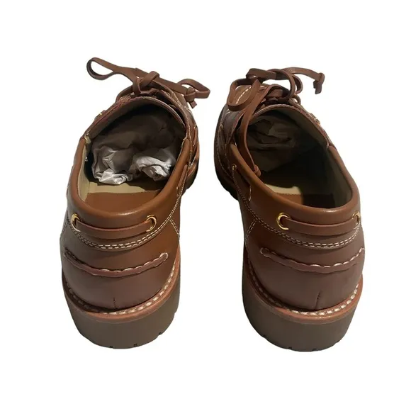 MICHAEL KORS COLLECTION Women’s Size 9.5 Kearney Leather Boat Shoe loafers