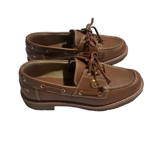 MICHAEL KORS COLLECTION Women’s Size 9.5 Kearney Leather Boat Shoe loafers