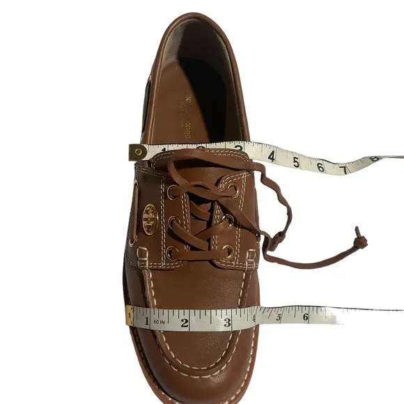 MICHAEL KORS COLLECTION Women’s Size 9.5 Kearney Leather Boat Shoe loafers