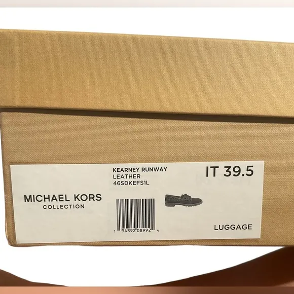 MICHAEL KORS COLLECTION Women’s Size 9.5 Kearney Leather Boat Shoe loafers