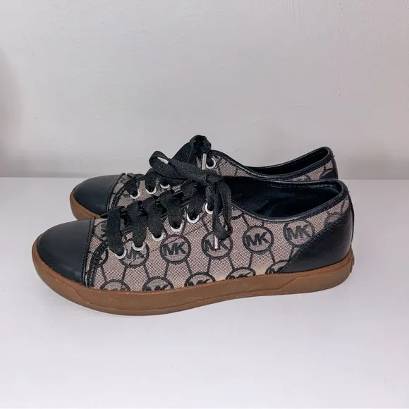 Michael Kors Logo Sneakers Black and Brown.