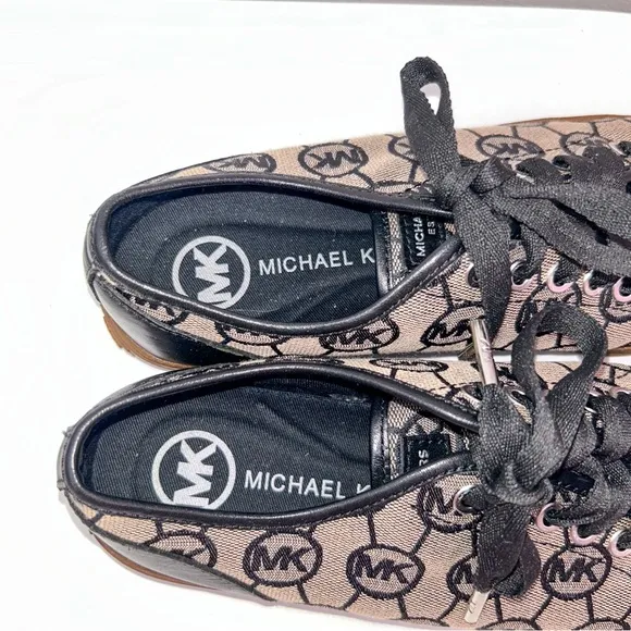 Michael Kors Logo Sneakers Black and Brown.