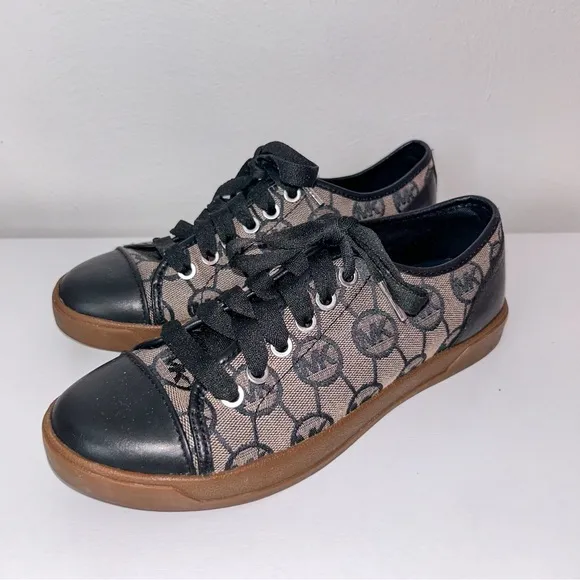 Michael Kors Logo Sneakers Black and Brown.