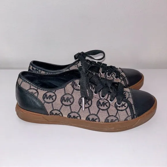 Michael Kors Logo Sneakers Black and Brown.