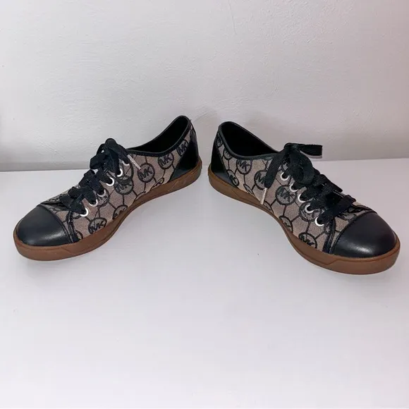 Michael Kors Logo Sneakers Black and Brown.