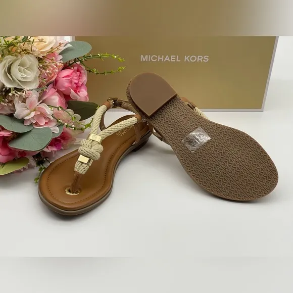 Michael Kors  Women’s Knotted Rope Flat Thong Sandal