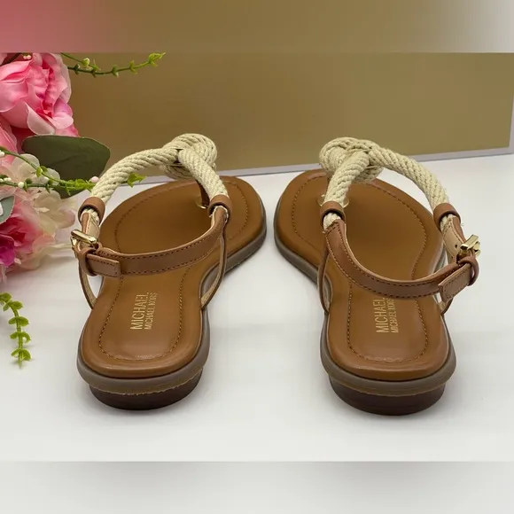 Michael Kors  Women’s Knotted Rope Flat Thong Sandal