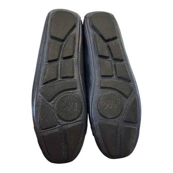 Michael Kors Women's Navy Leather Slp-on Ballet Flats 9