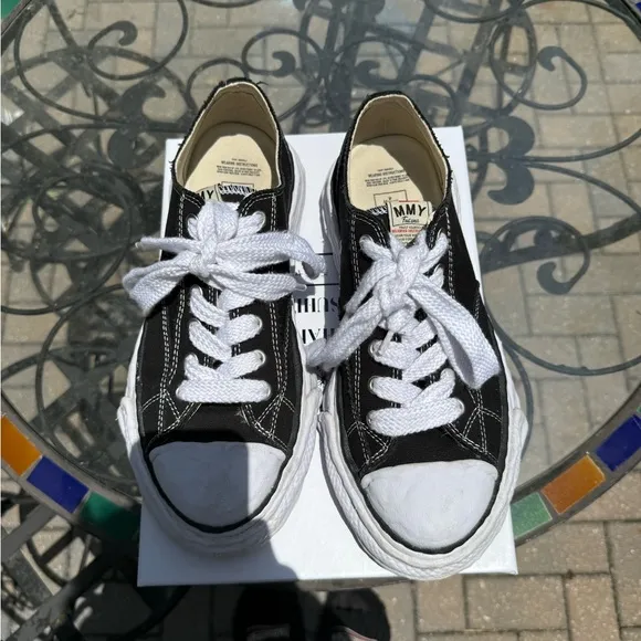 Mihara Yasuhiro Black and White Sneakers