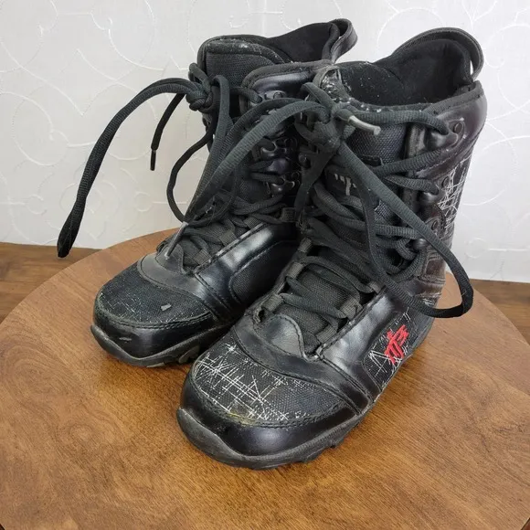 Millenium 3 Mens Boots Youth 5 Black Militia Snowboard Lace-Up All-Mountain