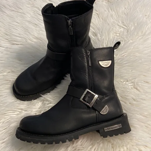 MILWAUKEE BIKING boots size 10 excellent condition color black