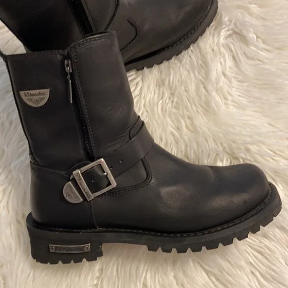 MILWAUKEE BIKING boots size 10 excellent condition color black
