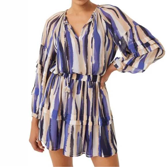 MISA Los Angeles Karlina Mini Dress - Striped Instinct