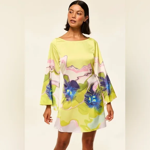 Misa Twiggy Dress- in Marble Flora