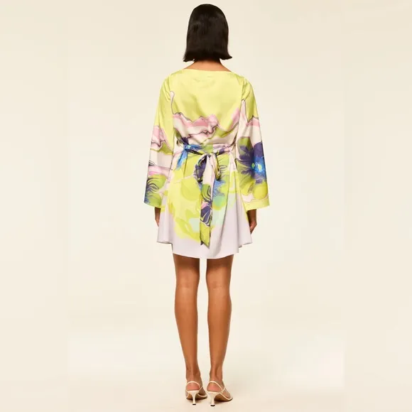 Misa Twiggy Dress- in Marble Flora