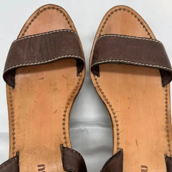 MIU MIU Platform Open Toe Ankle Strap Block Heel Sandals