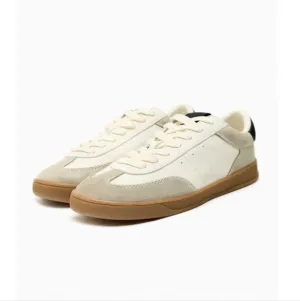 MIXED LEATHER ATHLETIC SNEAKERS SIZE 7.5