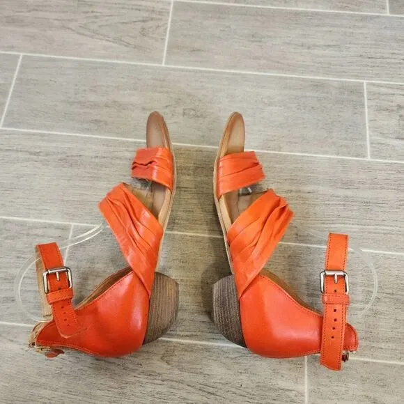 Miz Mooz Cassie Mandarin Leather Heeled Sandals